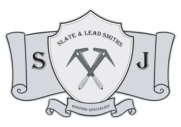 sj roofing logo design